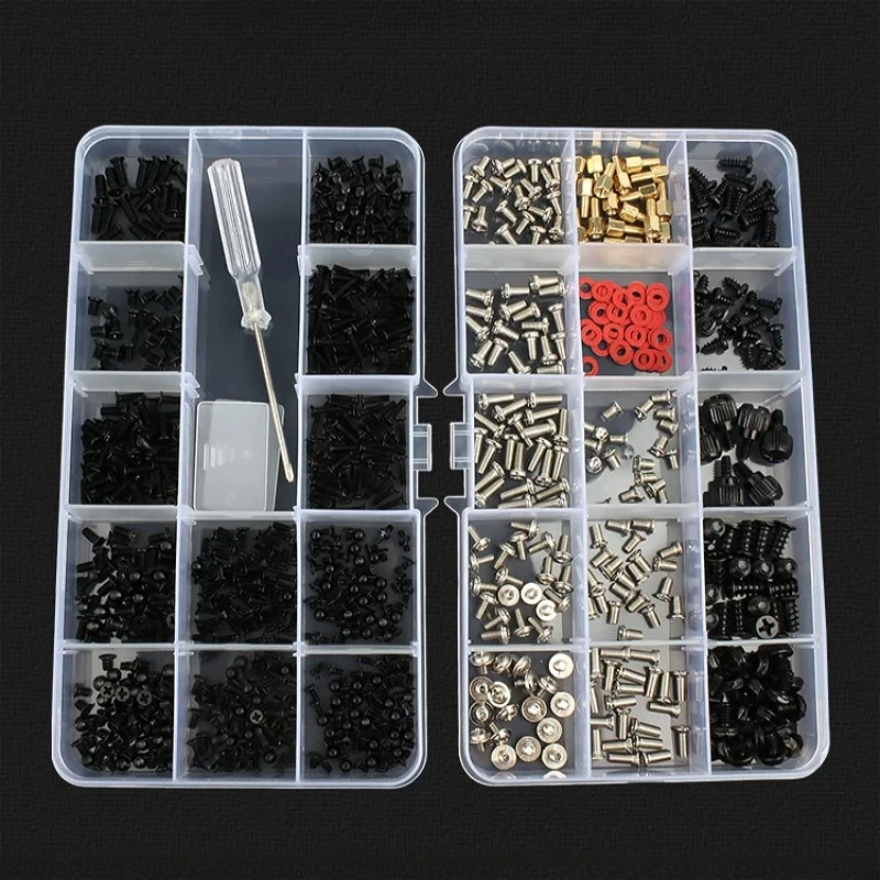 M2 M2.5 M3 Laptop Screws Set Notebook Screws Sets Repair Kit Hardware For Hard Drive Computer Case Motherboard Fan Screws Kit