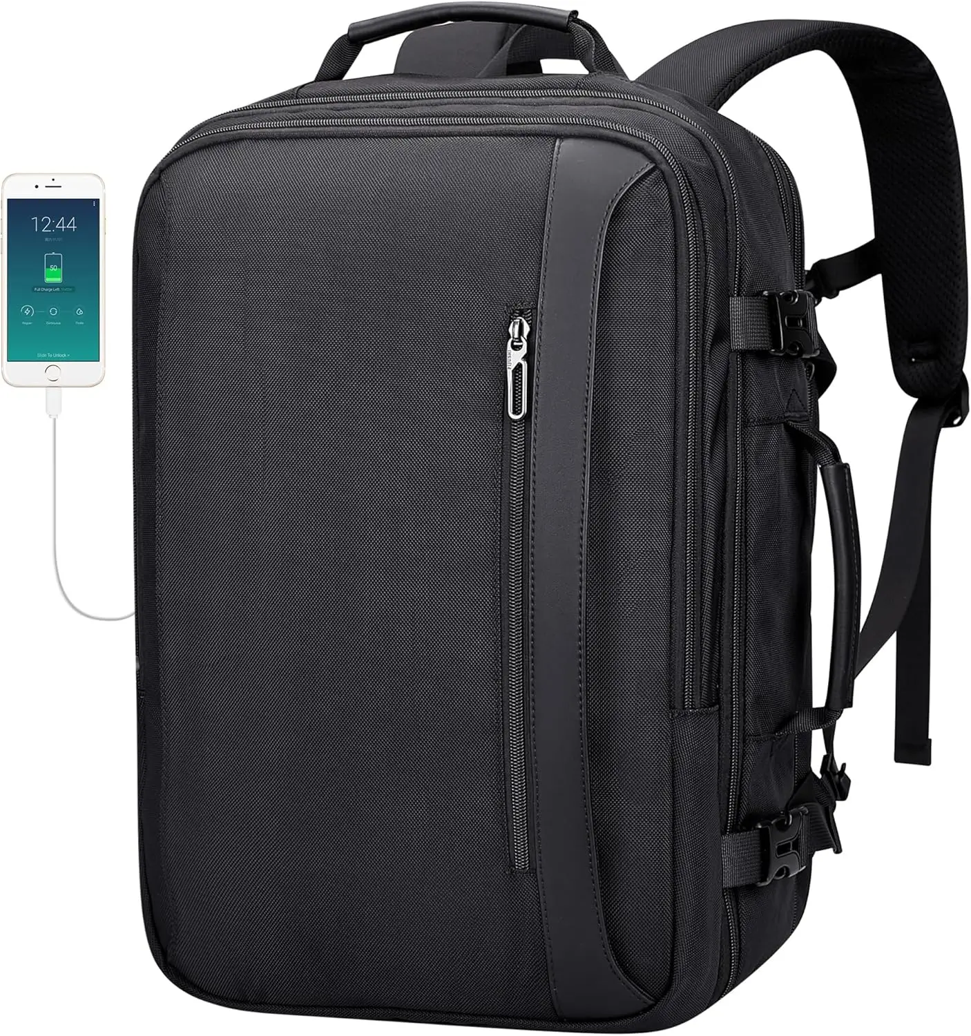 Expandable Carry On Backpack for Women, TSA Approved 16" Laptop Bag with USB Port, Lightweight Travel Backpack for 3-5 Days