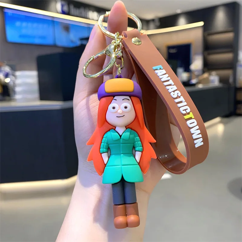 ديزني الكرتون الجاذبية يقع الشكل المفاتيح قلادة المشجعين قحافة مابل Waddles سيارة المدرسية كبيرة كيرينغ الفصول الدراسية المكافآت الهدايا #6