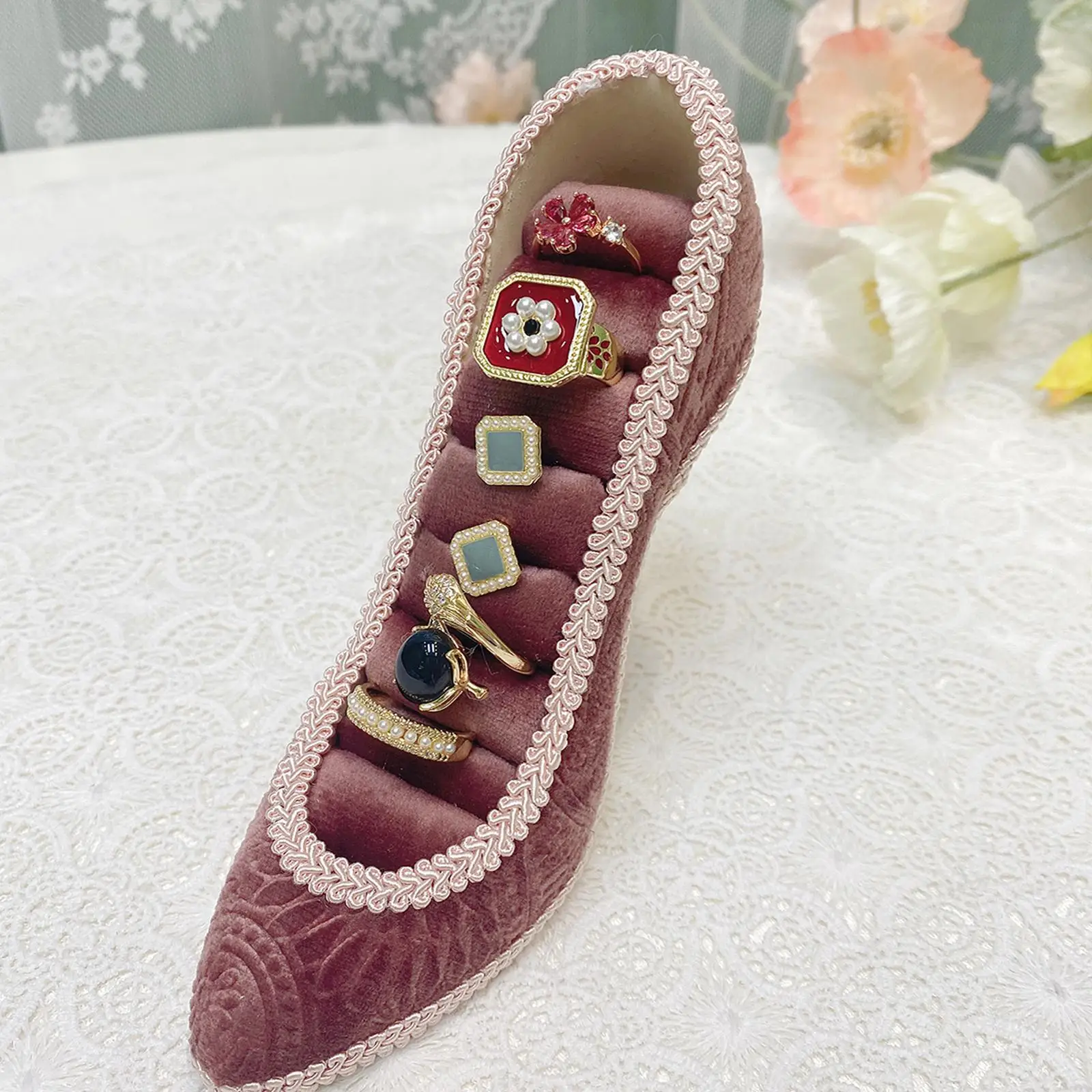 

Элегантный держатель для ювелирных изделий Держатель для колец, башня для ювелирных изделий, стойка для хранения ювелирных изделий