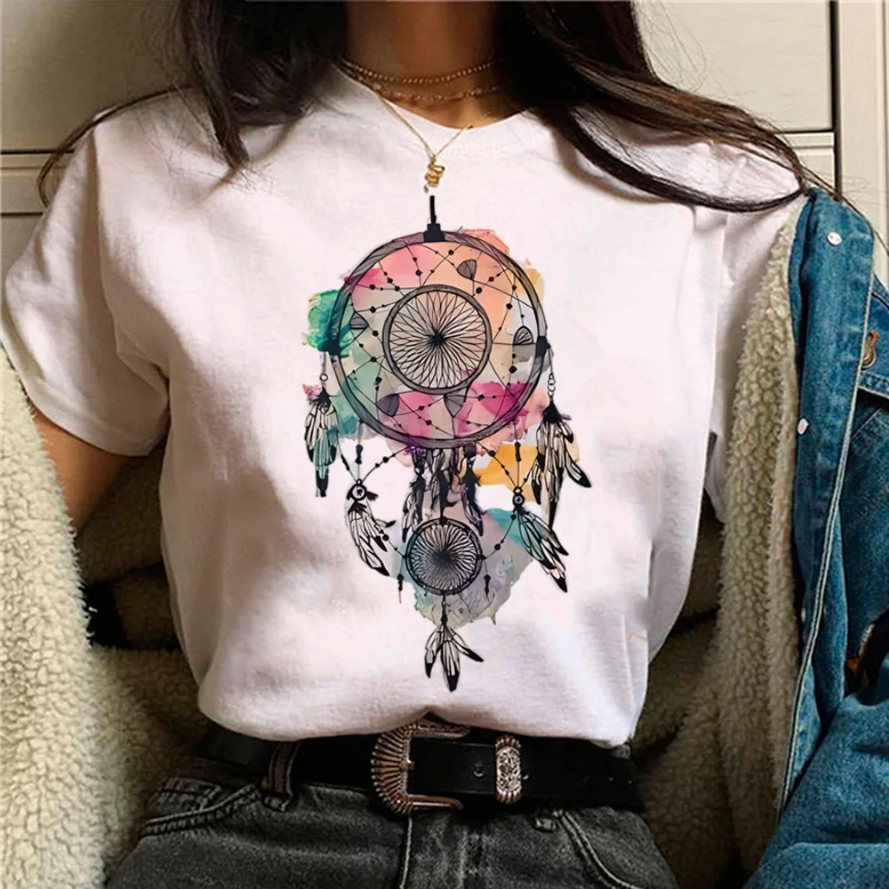 Dream Catcher t shirt women funny summer streetwear t-shirts girl comic clothing