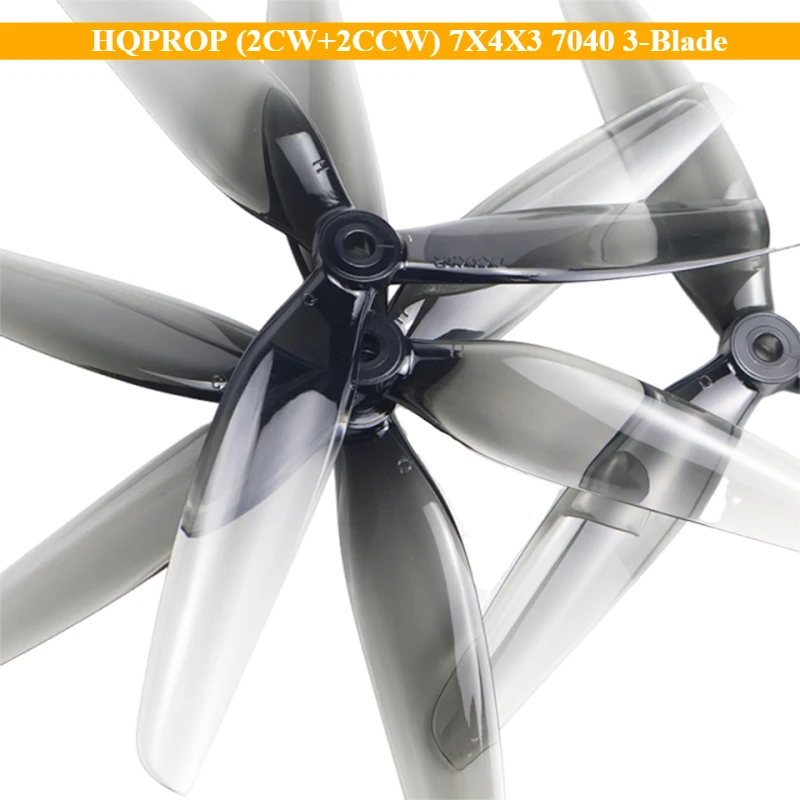 NEW HQPROP (2CW+2CCW) 7X4X3 7040 3-Blade PC Propeller for RC FPV Freestyle 7inch Long Range LR7 Cinelifter Drones DIY Modify