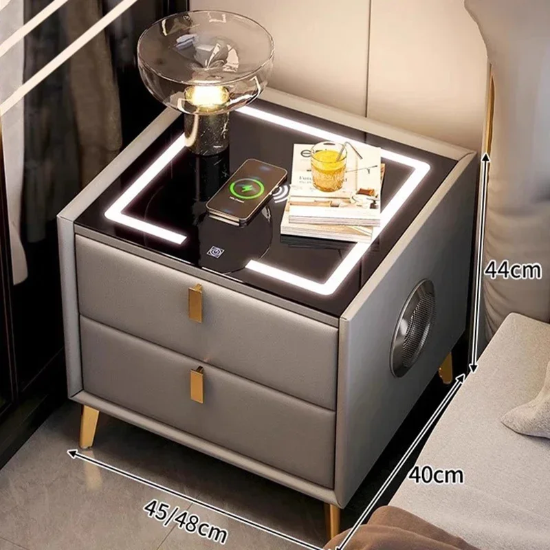 Nightstands Modern Center Drawers Pretty Vintage Bedside Table Simple Rustic Table De Chevet Bedroom Furniture