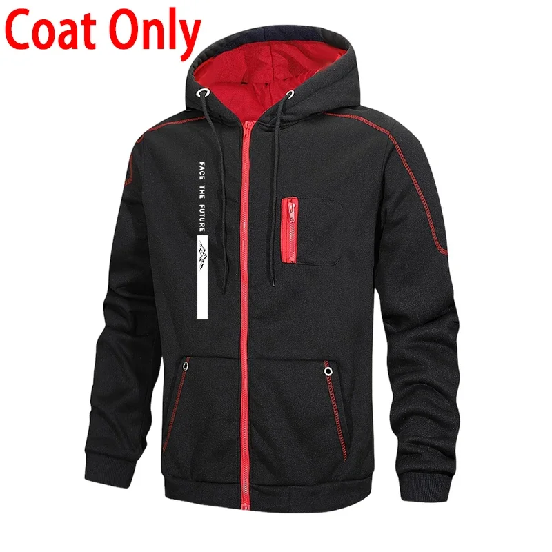 Men's Tracksuit Casual Hoodie Sweatshirts Coat Outdoors Sports Jogging Man Clothing Autumn Winter Fashion Zip Jacket Streetwear view 6