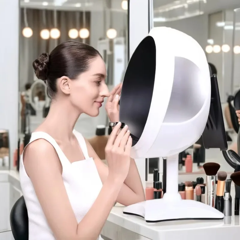 เครื่องวิเคราะห์ผิวหน้าระดับมืออาชีพสำหรับการวิเคราะห์การดูแลผิวหน้า อุปกรณ์ความงาม พร้อมปลั๊ก EU IT JP US ZA