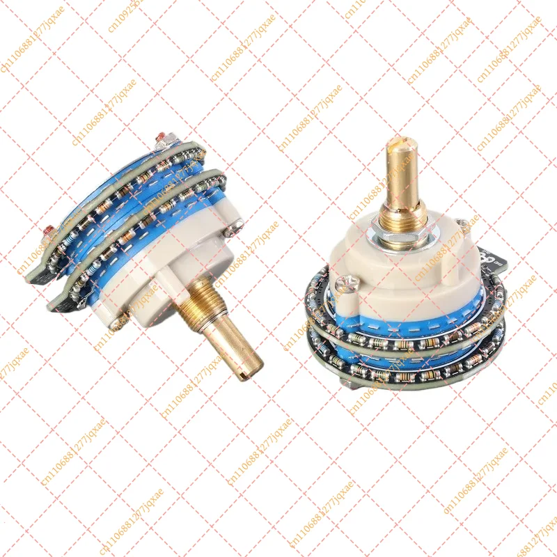 High Precision 24-Step 50K Dual Channel Stepper Volume Potentiometer with Knob