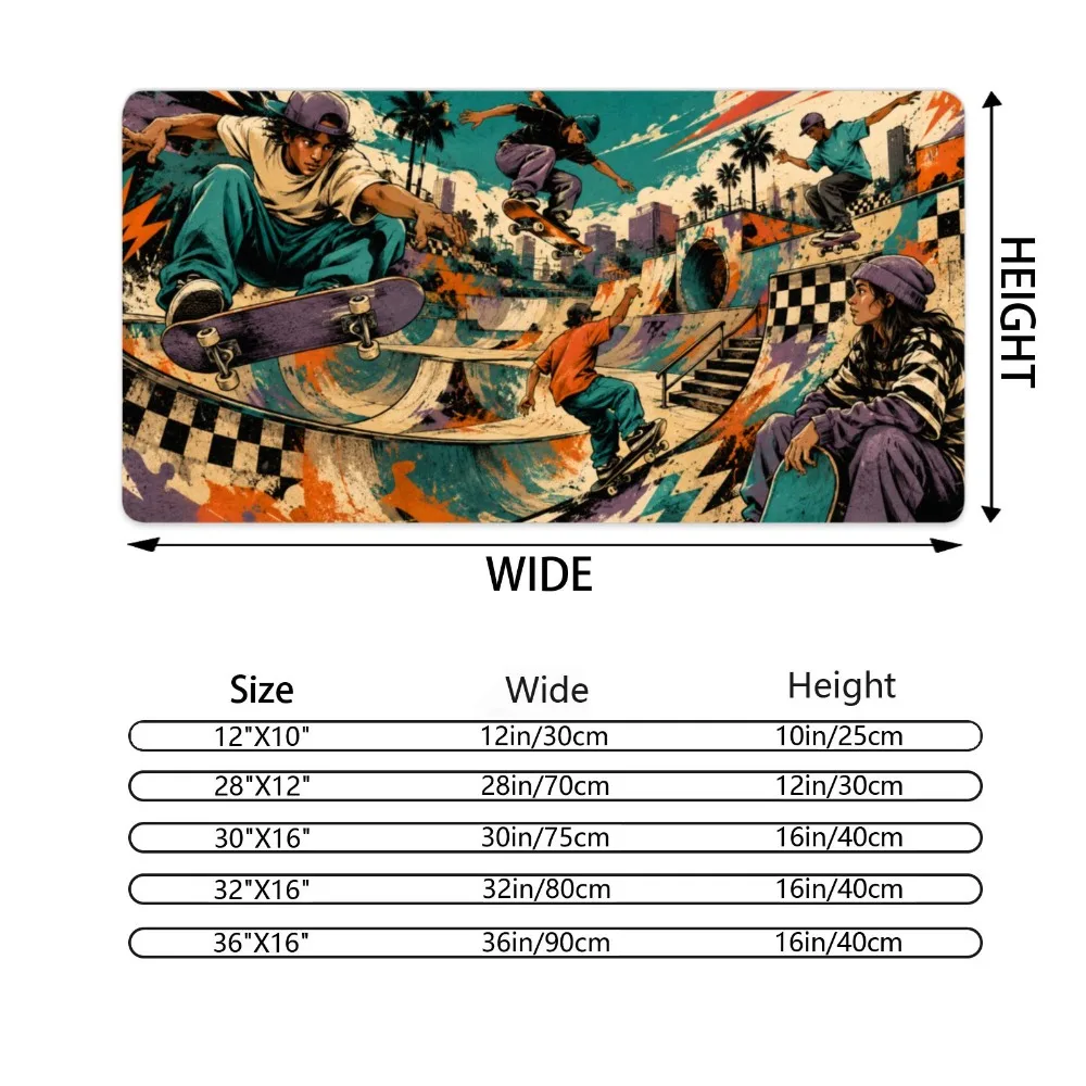 Coole tafelmat voor skateboard - Retro Gaming Xl recensie en prijs