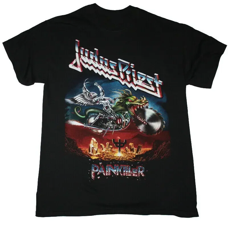 Judas Priest Painkiller 1990 New Black T-Shirt