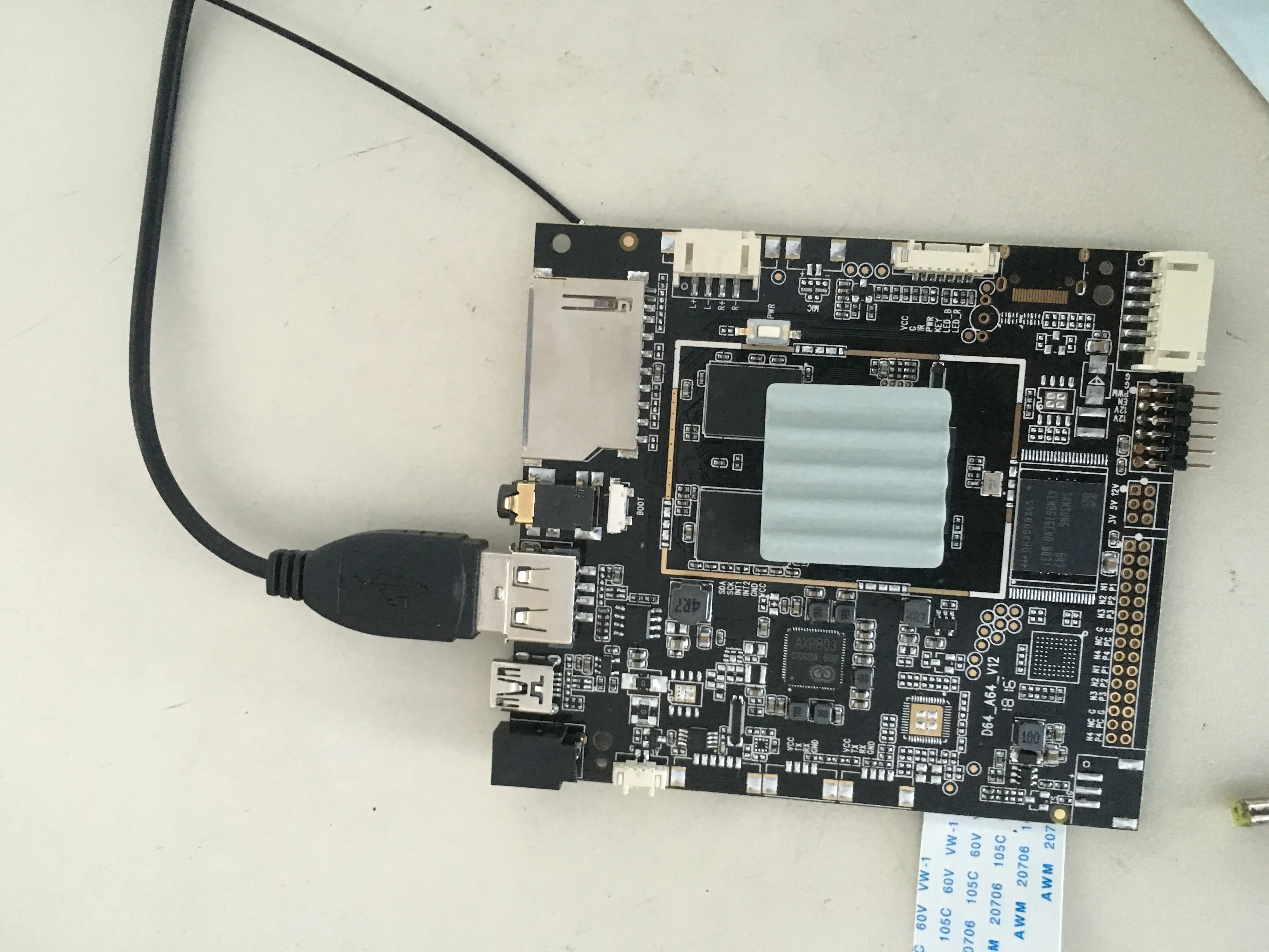 A64 Façades Core 1080P I2C WiFi USB Contrôleur Tablette Carte Principale