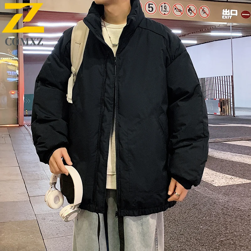

Street Fashion Men's Parka Winter 2025 New Thickened Windproof Cotton Padded Jacket Man Casual Puffer Fish Thermal Padding Coat