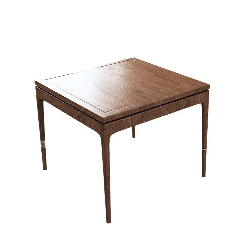 

New Chinese commercial tea table and chair combination, solid wood square table, Zen household square chess and card