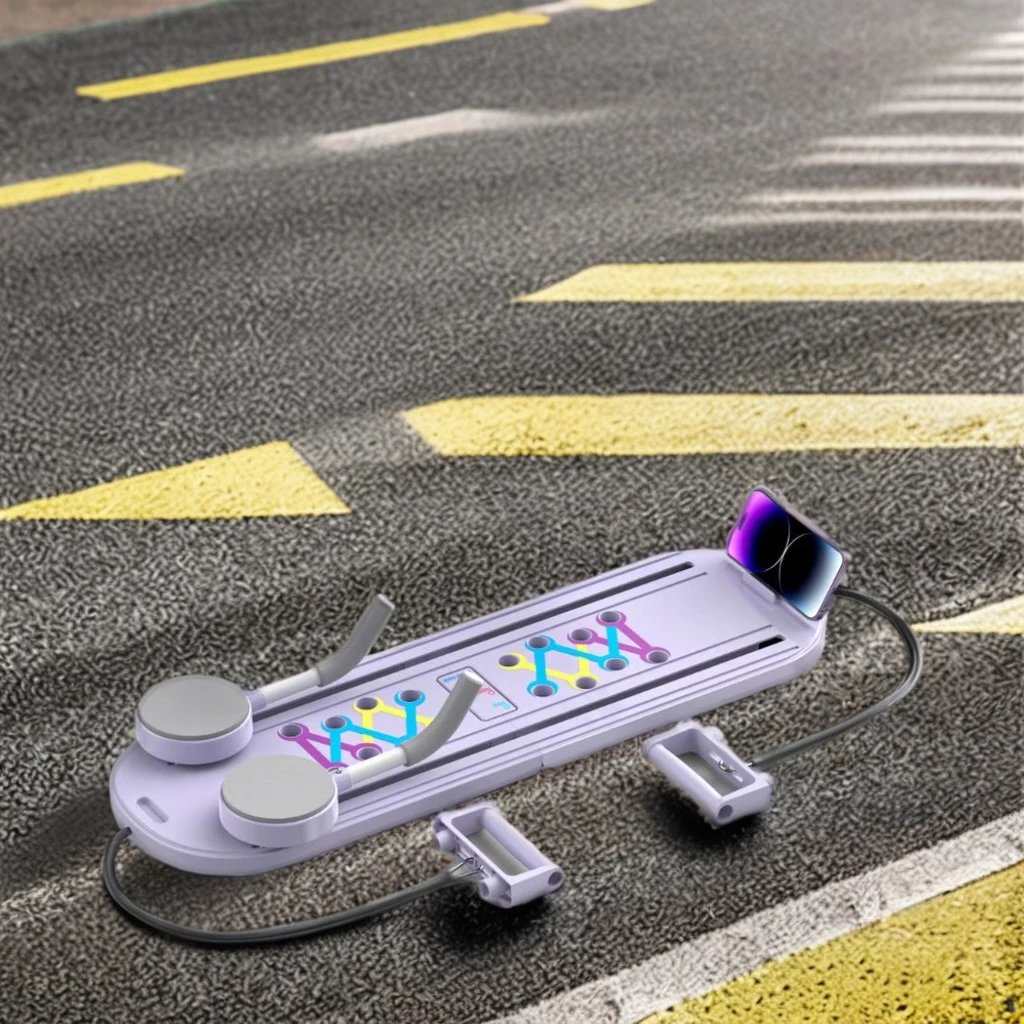 لوح تمرين PP TPE قابل للطي لتدريب القوة المنزلية في الجزء العلوي من الجسم لرفع عجلة البطن مجموعة بيلاتيس المصلح لأسطوانة Ab