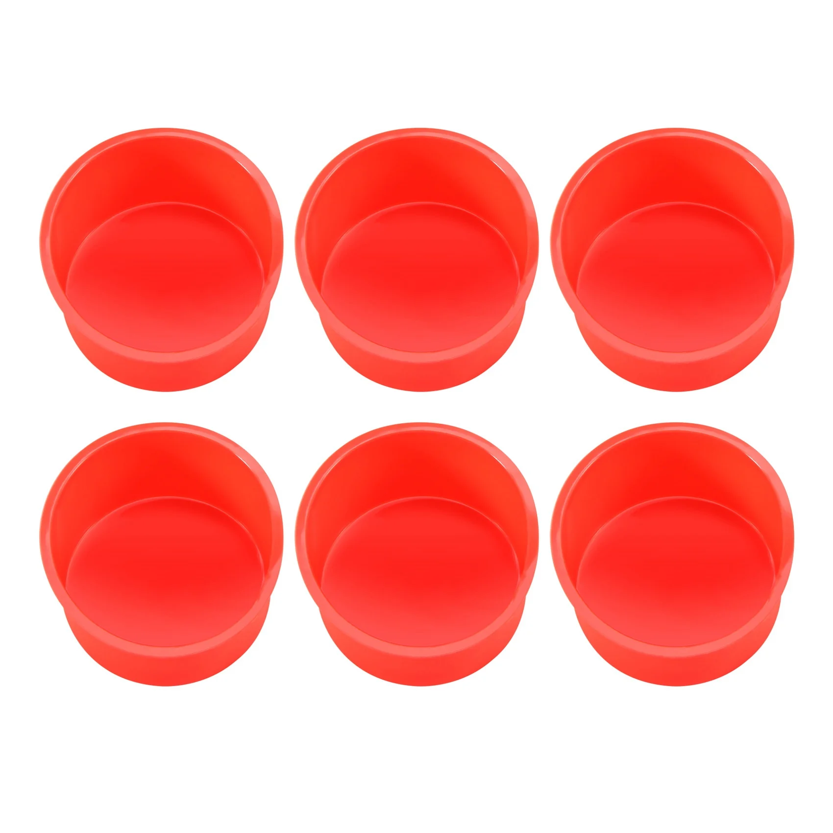 Silicone Mini Cake Molds 4 Inch Round Baking Pan Non-Stick Silicone Baking Mold Bakeware Pan Reusable, Set Of 6 Limited Time Off