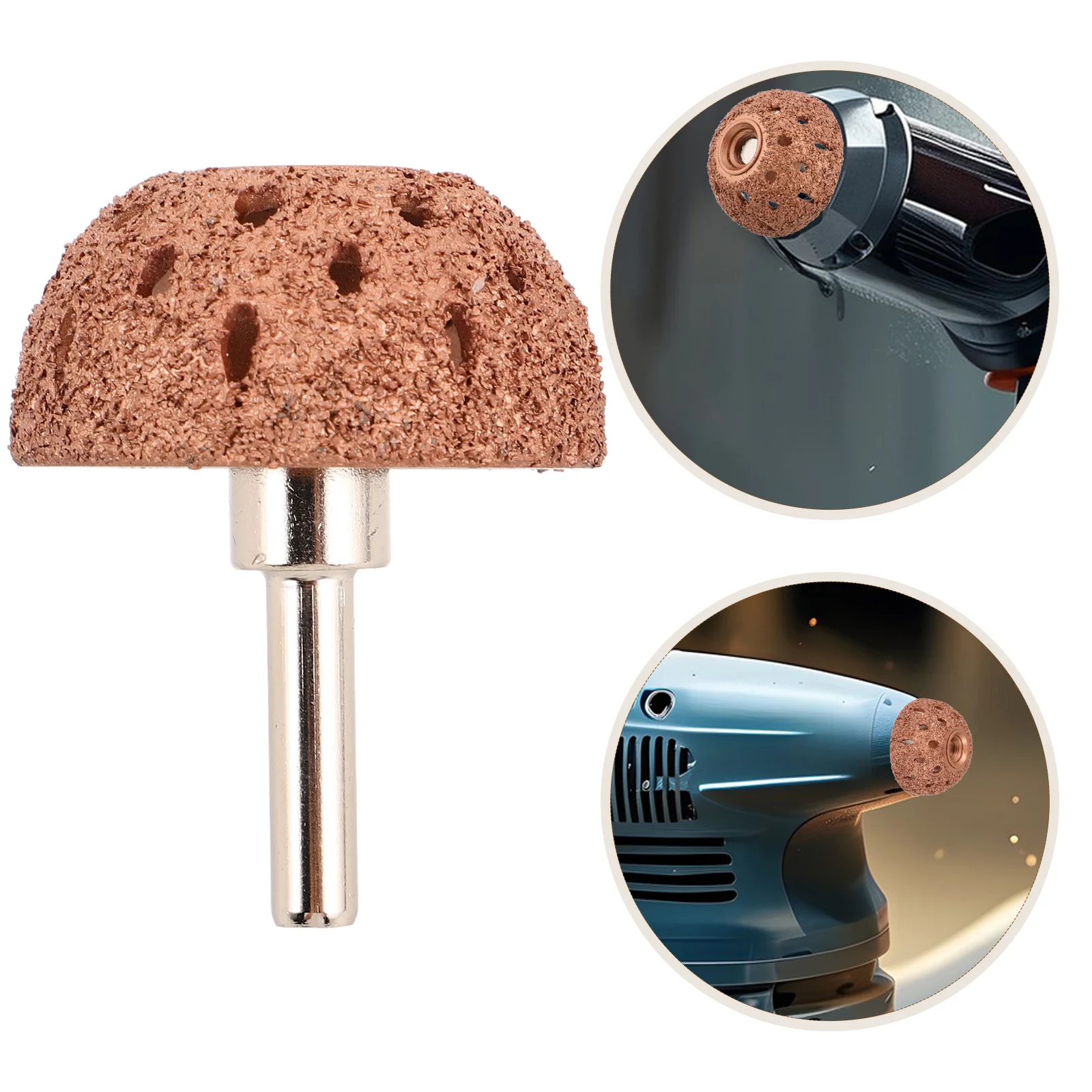 

Precision Tire Repair Tool Bowl Type Grinding Head High Speed Buffing Wheel Coarse Grit Linking Rod Car Truck Tire Maintenance