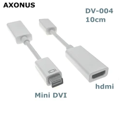 Mini DVI Male to HDMI Compatible Female Video Cable Converter for Old MacBook to HD TV Converter