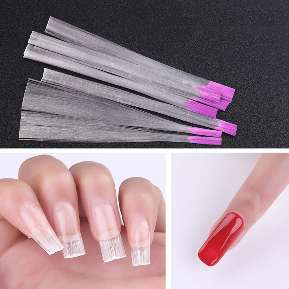 

Nail Art Fiberglass for UV Gel DIY Nail Form Fibernails Acrylic Nail Extension Tips Fiber Glass Nails Building Manicure Tool