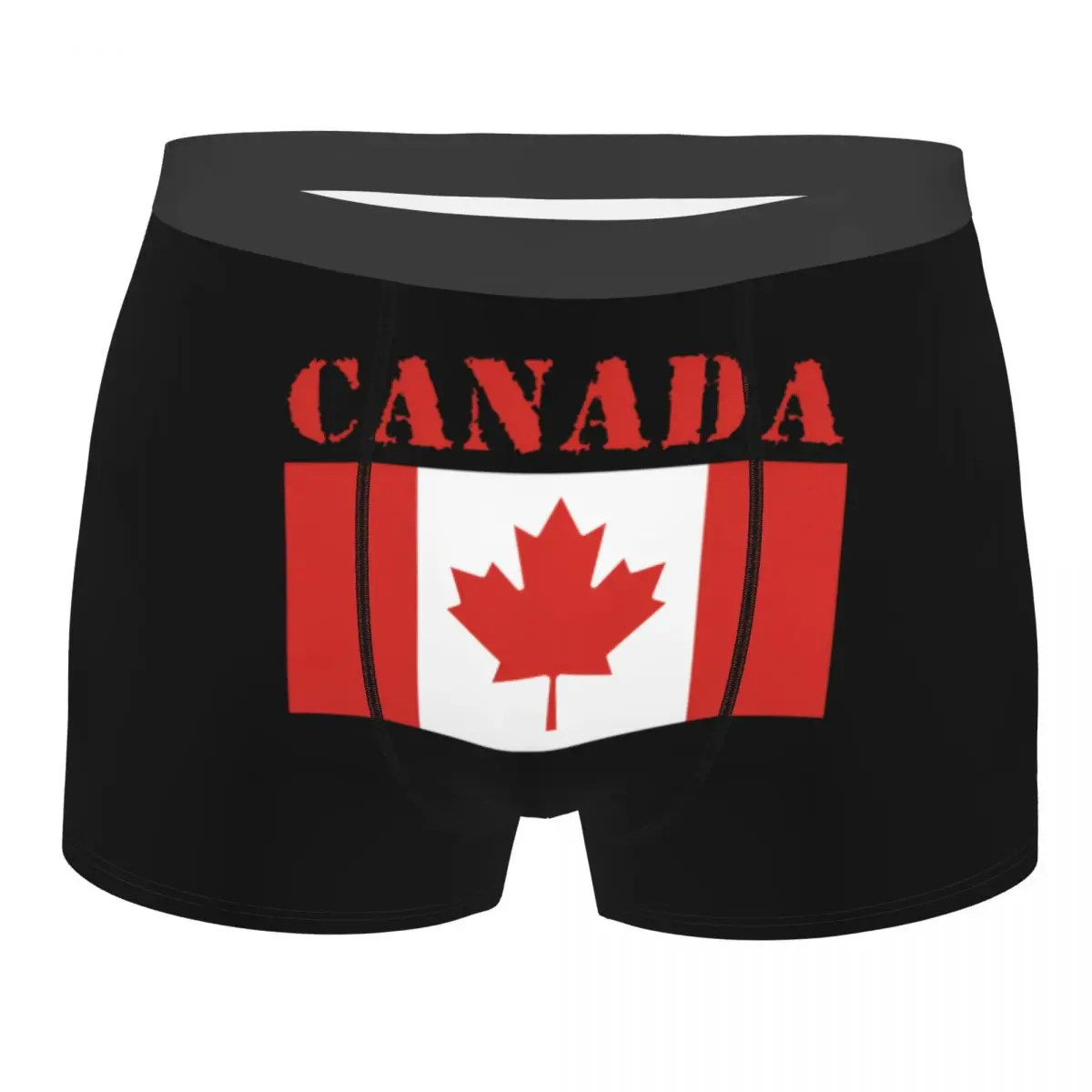 

Custom Canada Flag Underwear Men Breathable Boxer Briefs Shorts Panties Soft Underpants For Male