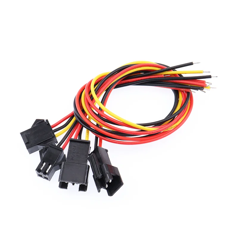 

10Pcs SM2.54 JST Wire Connectors 2P-10P Male Female Plug Jack 2.54mm Pitch Battery Charge Cable Adapter 26AWG for Electronics