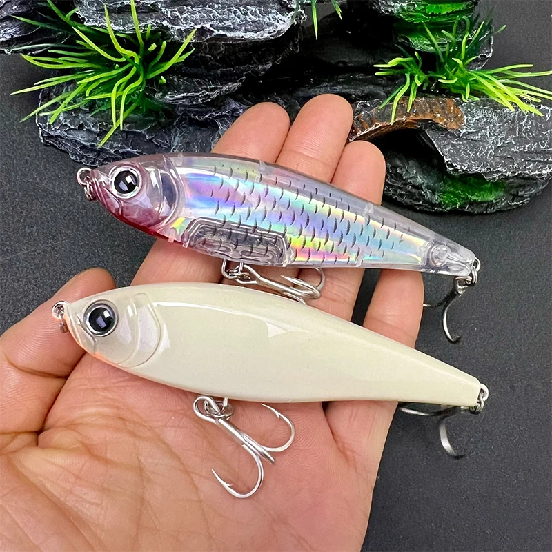 3D Inshore Twitchbait 90SS Slow Sinking 9cm 18g Pencil Lure Stick Bait Saltwater Pesca Artificial Seabass Fishing Lures Baits