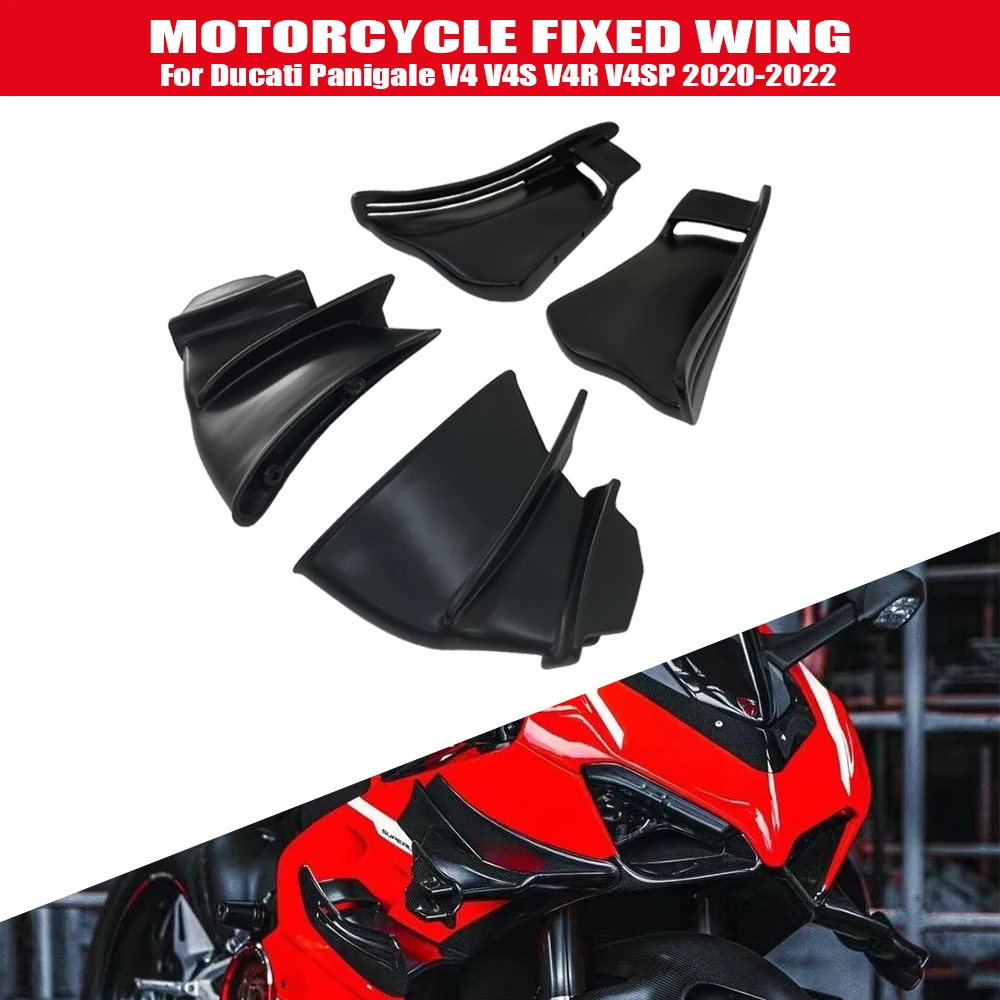 

Motorcycle aerodynamic wing kit, spoiler accessory fixed wing for Ducati Panigale V4 V4S V4R 2018-2022