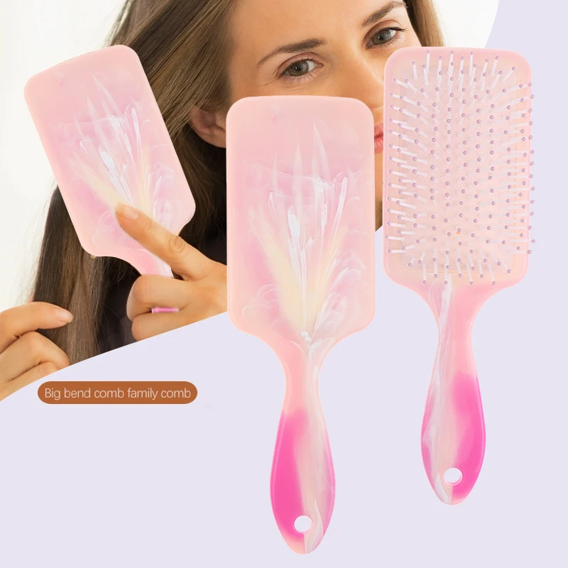 Marble Pattern Air Cushion Combs Brush Smooth Hair Anti-Tangling Scalp Massage Hairdressing Comb Barber Accessories