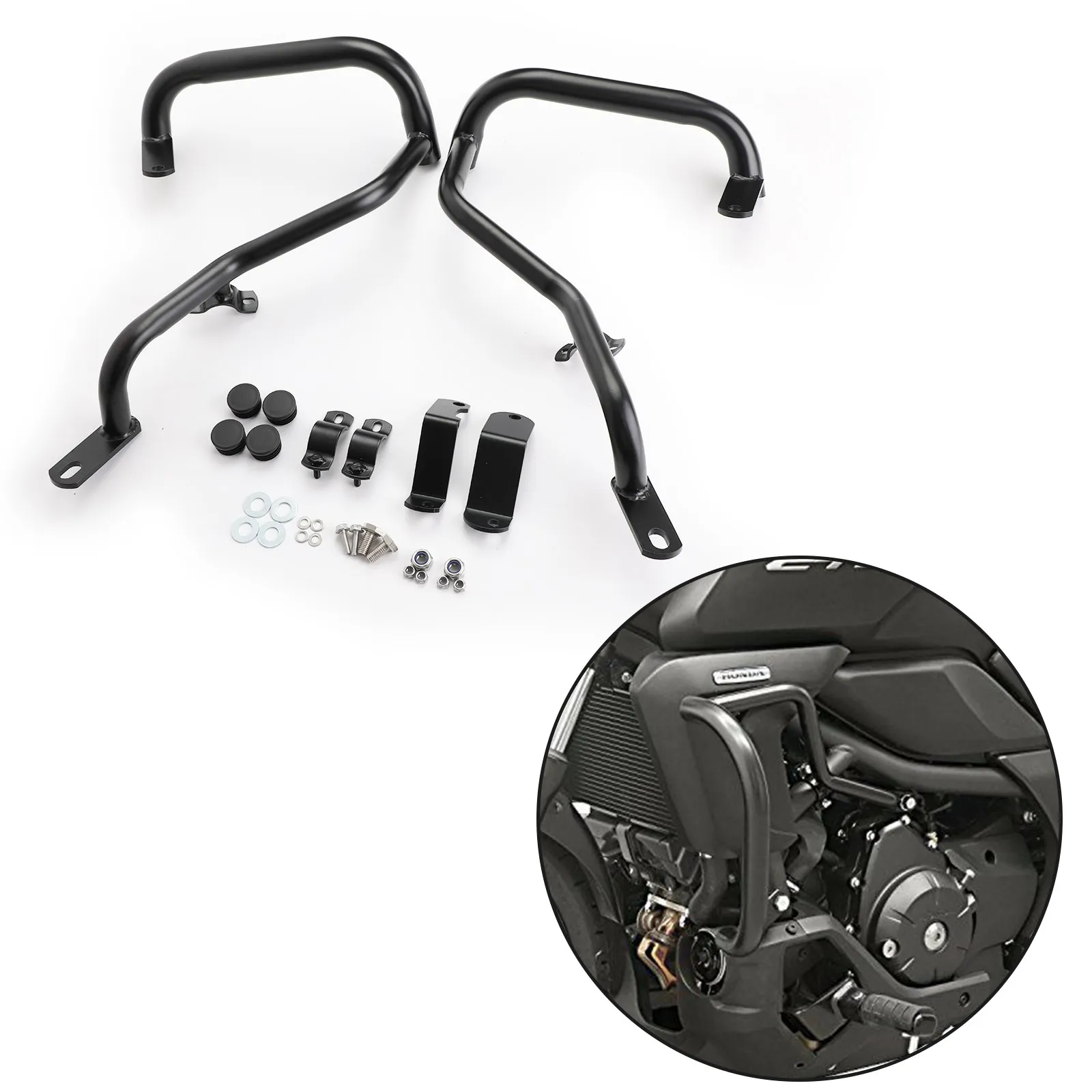 For Honda CTX 700 N 2014-2018 Black Engine Guards Crash Bars Protection