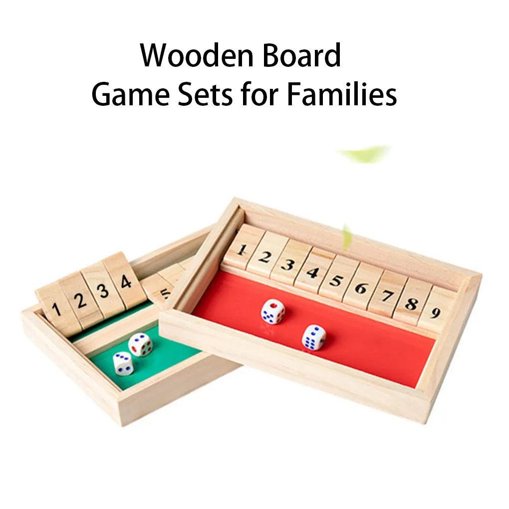 Board Game 9 Numbers Educational Toy Drinking Play Set Adults Families