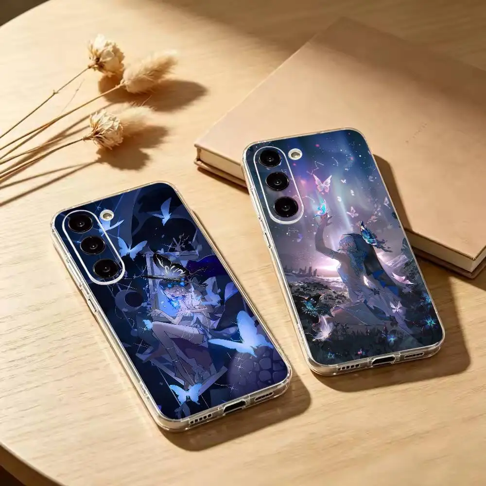 Game W-Wuthering Waves The Shorekeeper  Phone Case For Samsung A10 A12 A20 A21S A30 A31 A50 A51 A52 A70 A71 Transparent