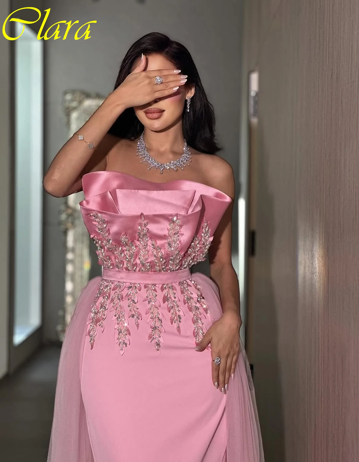 Personalizado em linha reta sem alças elegante vestido de noite formal moda moderna vestidos de celebridades de alta qualidade vestidos de ocasião sob medida