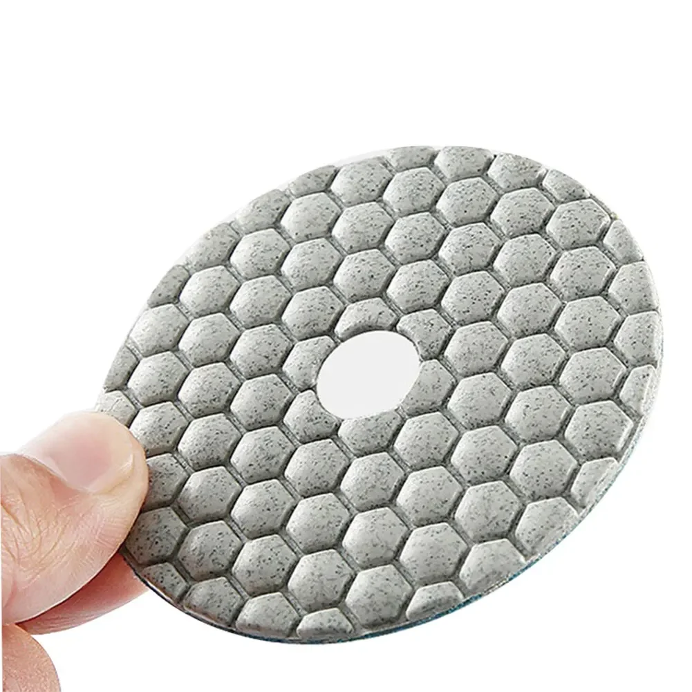 1pc Diamond Polishing Pad Dry Use Types Flexible Resin Sanding Discs For Marble Granite Quartzite Glass Stone Polishing