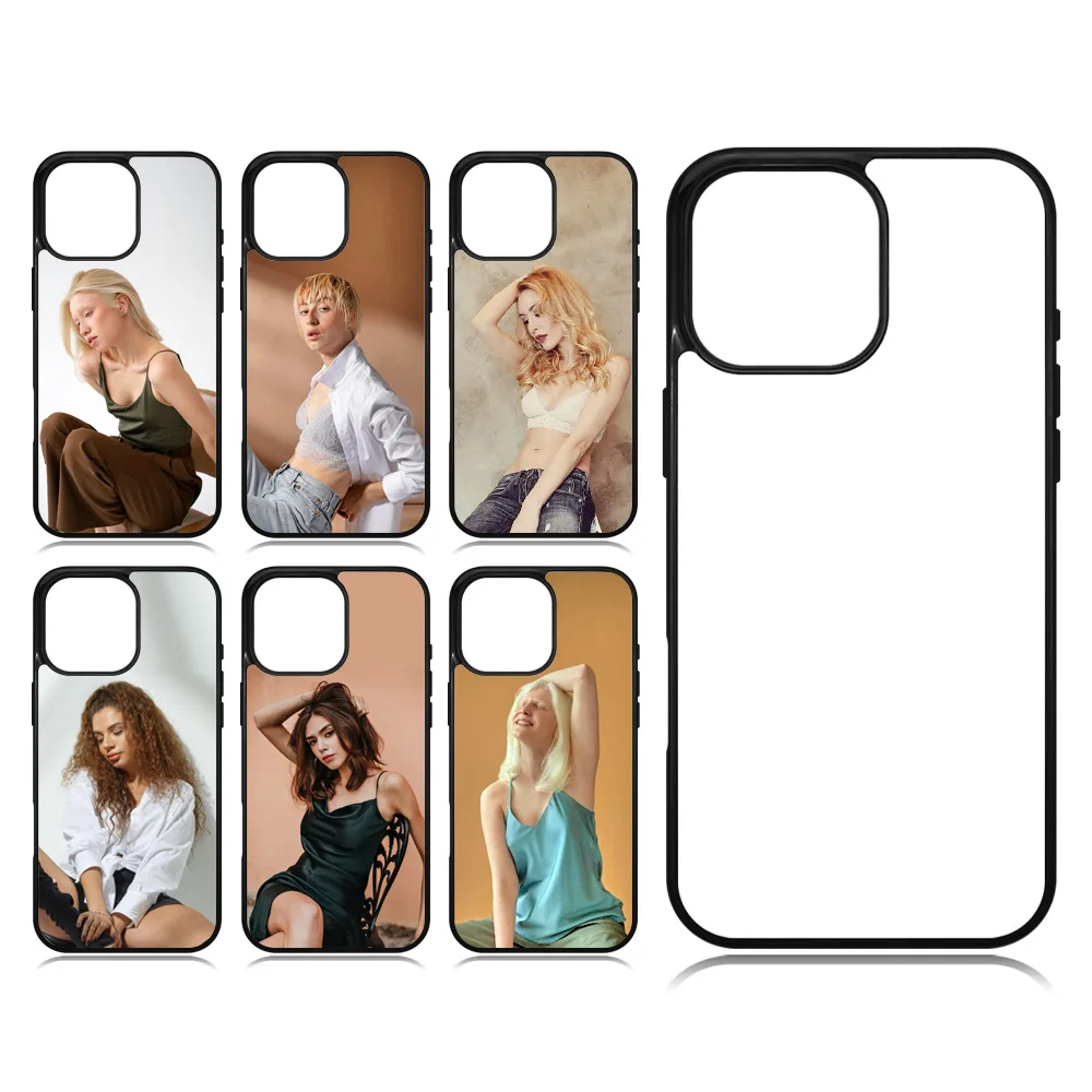 

20 шт./лот, ТПУ + ПК, сублимационный пустой чехол для телефона, пластиковый чехол для Ip15/16 Pro Max, сублимационные чернила, передача тепла