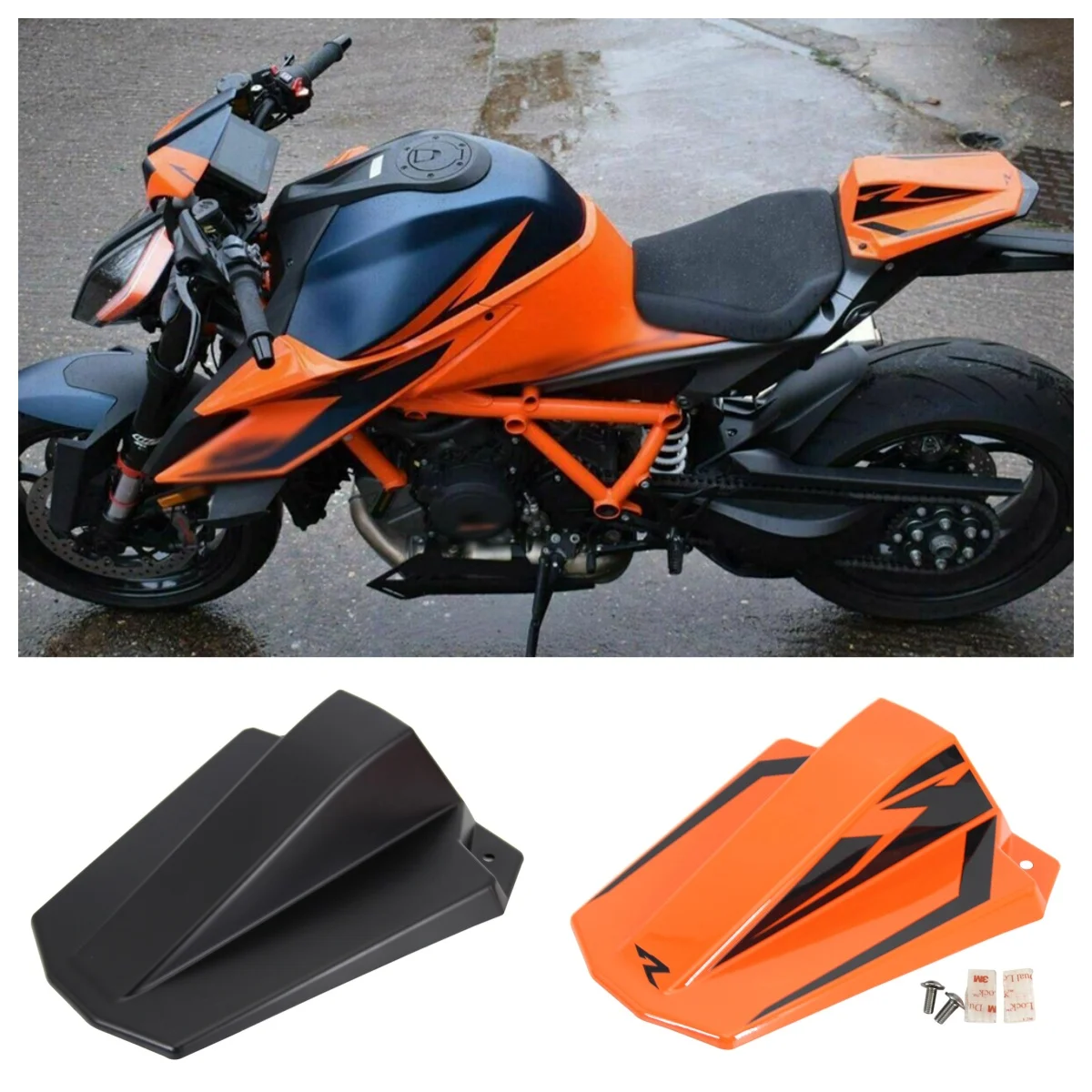 

Чехол на заднее сиденье из АБС-пластика для мотоцикла, хвостовая часть пассажира, капот на заднее сиденье, Humps для 1290 Super Duke R 2020 2021, аксессуары для обтекателя