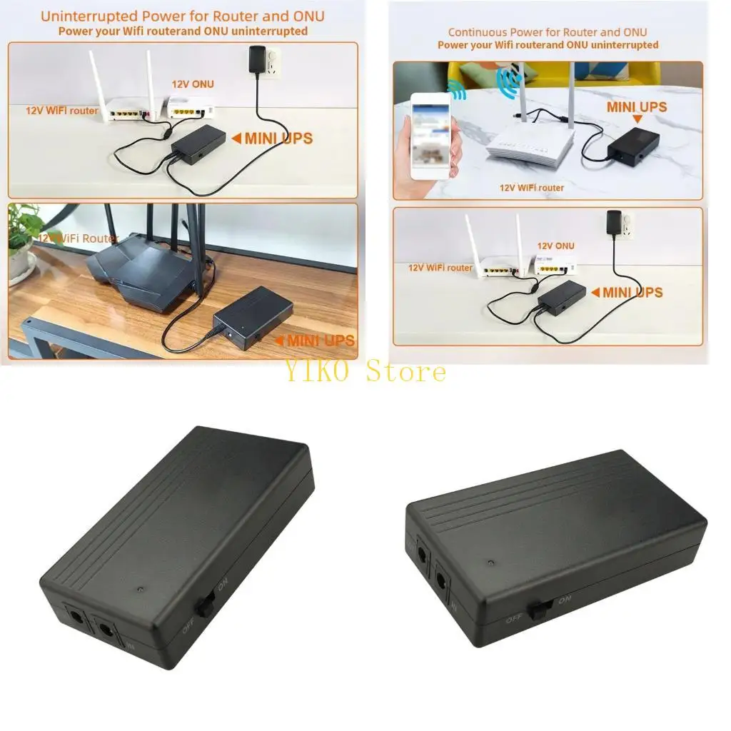 K32C High Capacity 7800mAh 12V 8A Uninterruptible Power Supply Backup for Router