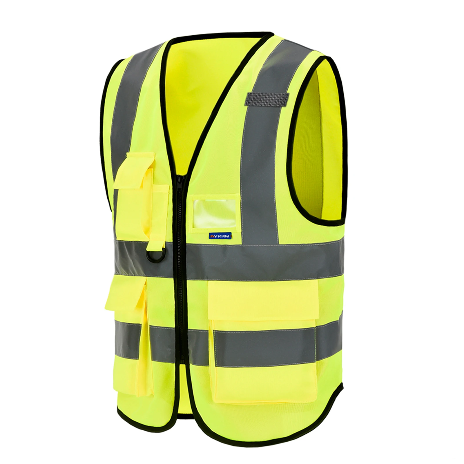 AYKRM 21 Colour （XS-8XL) Hi Vis Viz High Visibility Reflective Zip Pocket Security Waistcoats Jacket Workwear Vests