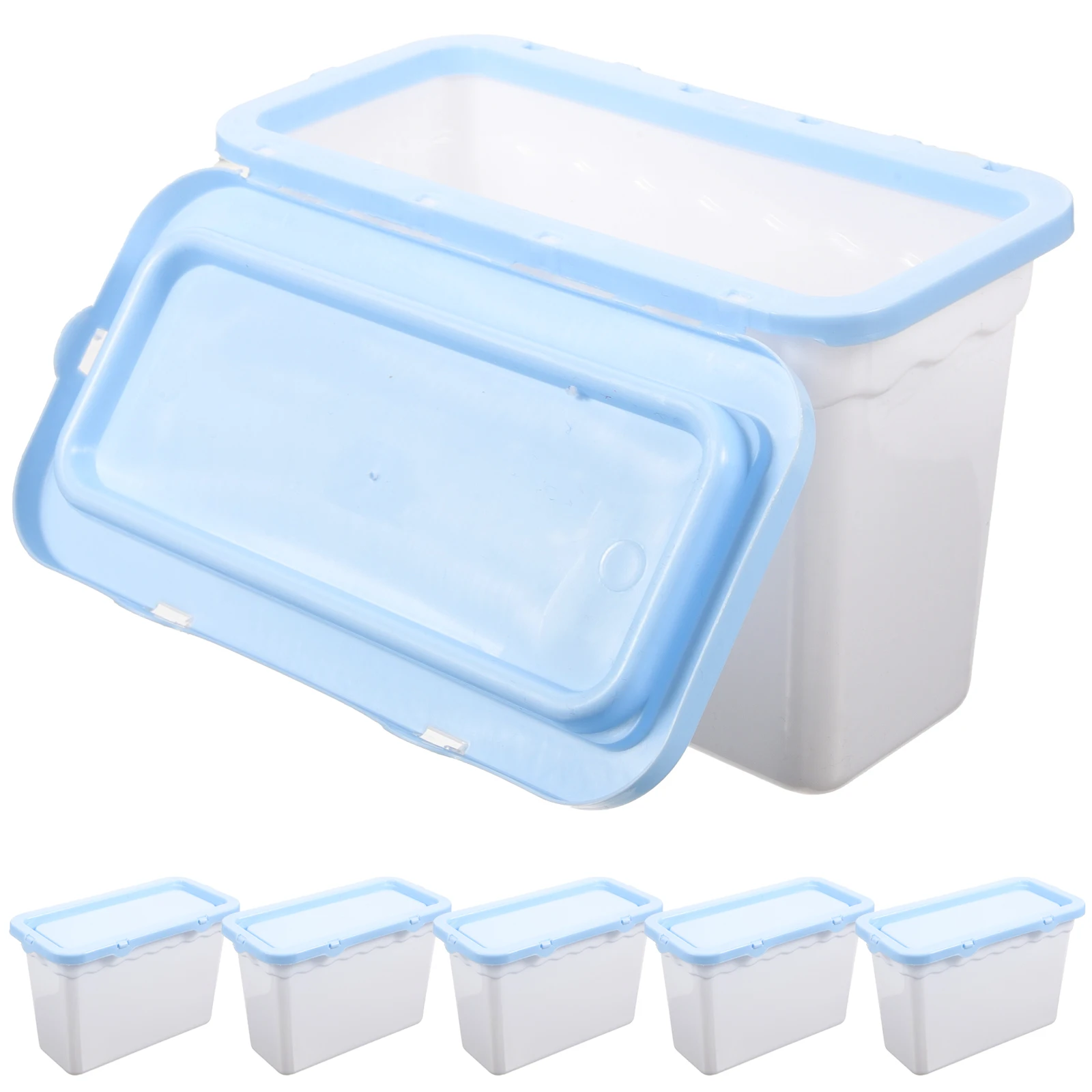 

6pcs Powder Detergent Storage Box Container Durable Storage Box for Beads Scent HOLDER Large Capacity Plastic