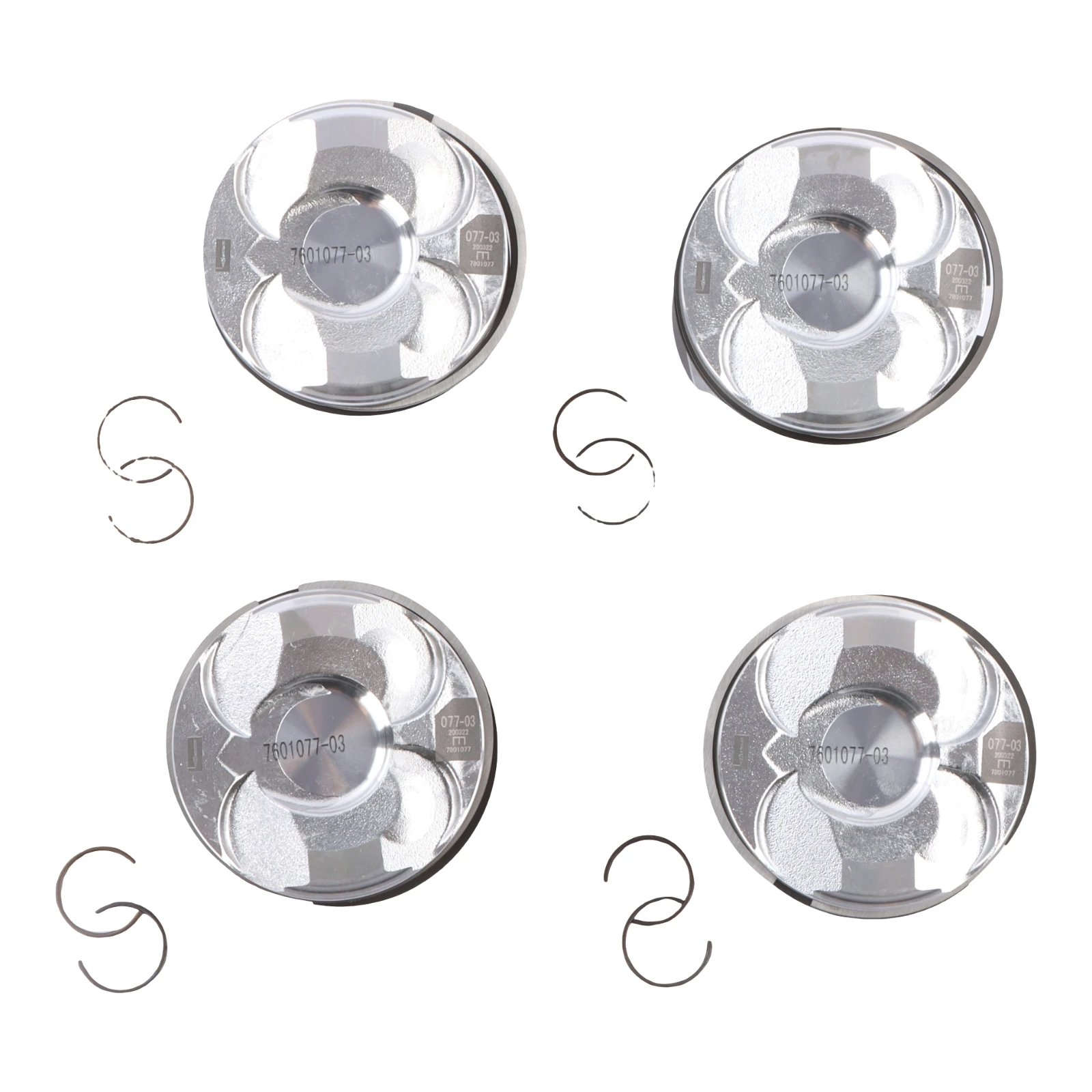 11257601181 11257601077 4 stuks Motoren ZUIGER & RING Set Voor 2010-2016 MINI Cooper Countryman Paceman N18 B16 EEN C STD Auto onderdelen