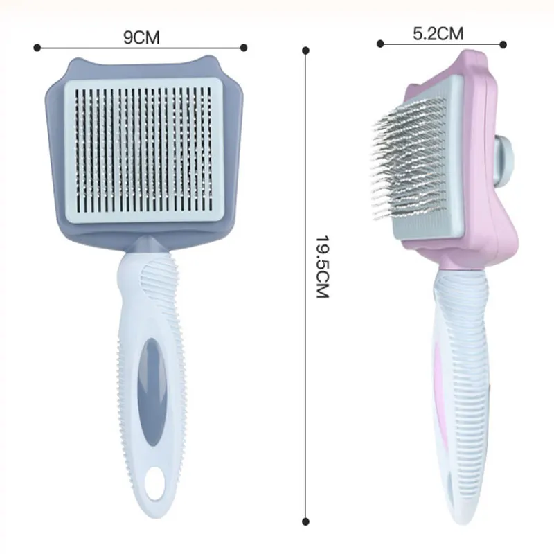 Cats Brush Dog Hair Remover Cat Dog Massage Self Groomer Comb Removes Tangled Self Cleaning Pet Supplies Accessories