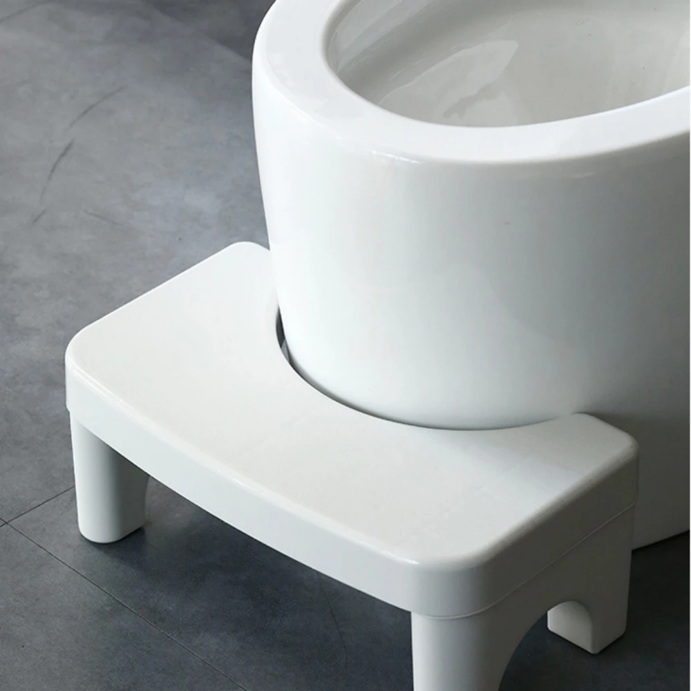 White U-Shape Squat Toilet Seat Stool Portable Thick Non-slip Plastic Toilet Chair Removable Footstool Furniture Clearance Sale