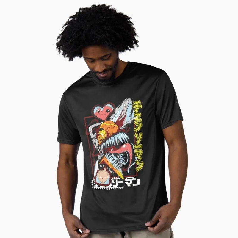 

Devil Hunter Squad Dark Chaos Energy Chainsaw Anime Gift T shirt Darkness Devil Manga Graphic Clothes Short Sleeve All size tops