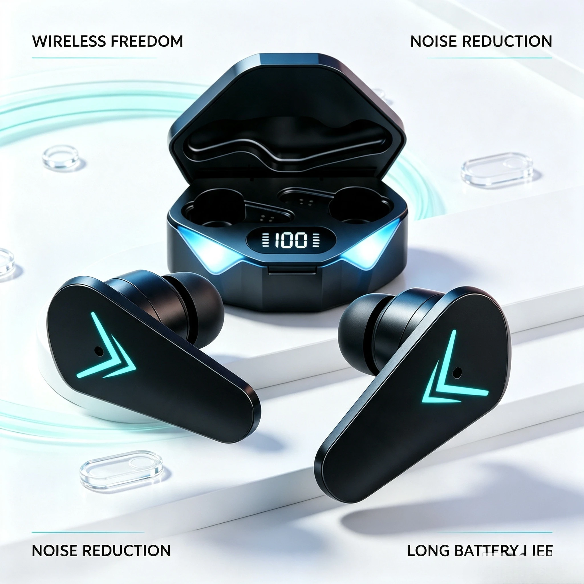 オリジナルワイヤレスBluetoothイヤホン 5.3 EN - Tws Earbuds Bluetooth 5.3 のレビューと価格