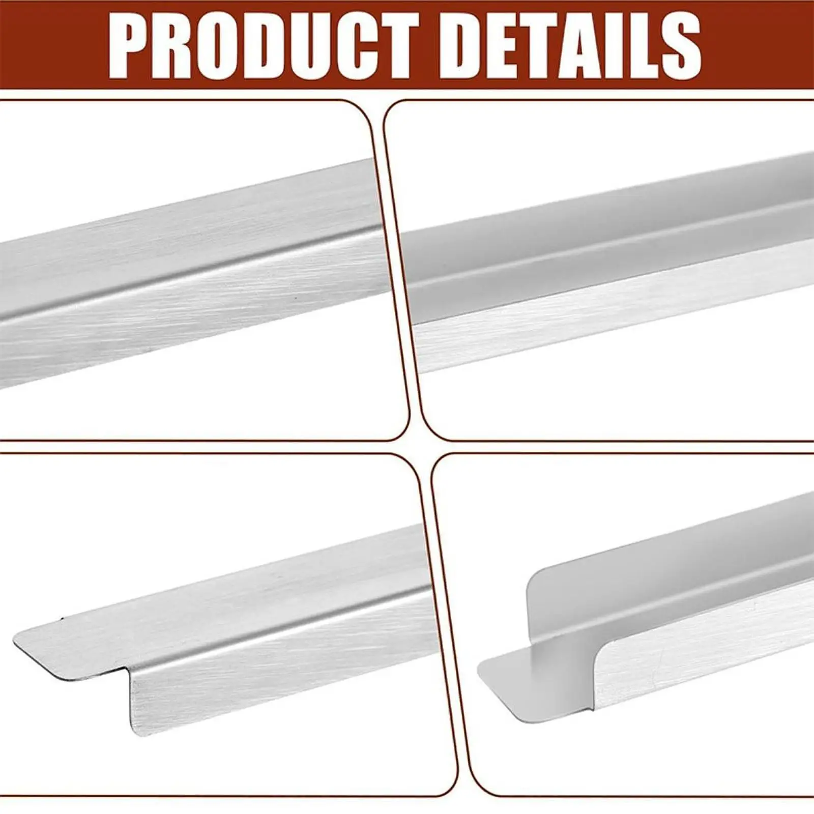 Table Adapter Bar 12 Inch Stainless Steel Divider Rods Food Service Fittings for Catering Restaurant Hotel