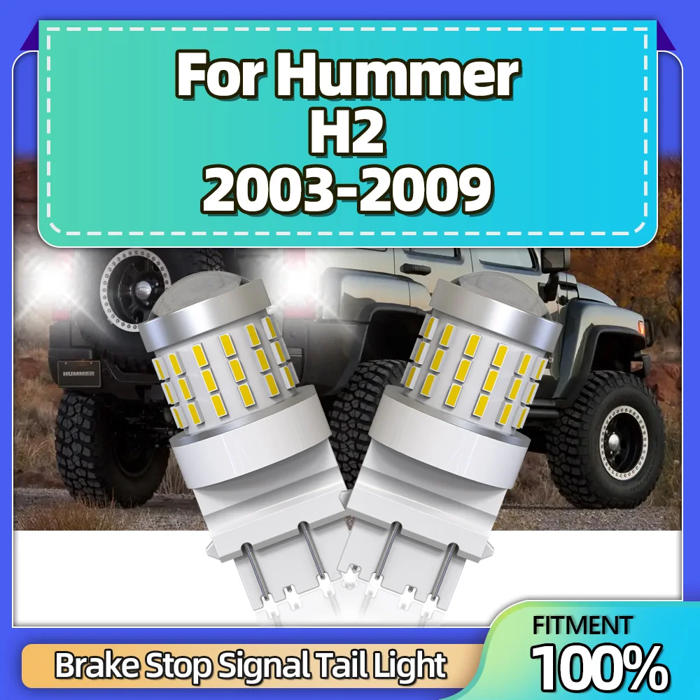 2Pcs Super Bright T25 3157 LED Lights Bulbs Brake Stop Signal Tail Lamps For Hummer H2 2003 2004 2005 2006 2007 2008 2009