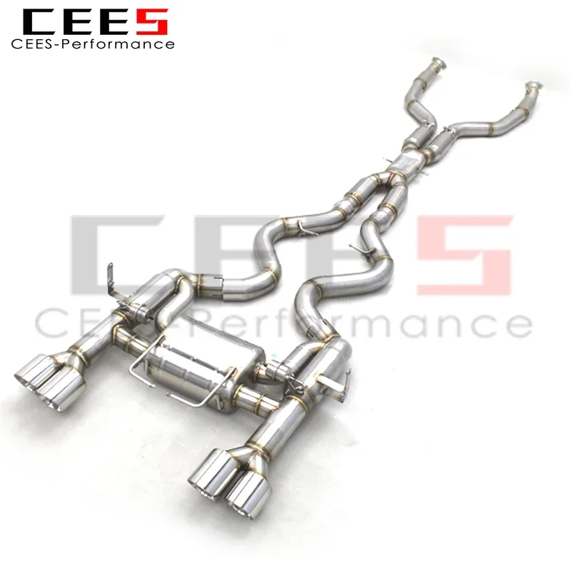 CEES Performance Catback for BMW M3 E90/E92/E93 4.0L 2008-2013 SS304 Stainless Steel Exhaust Pipe Muffler Racing Valved System