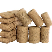 Natural Cord String Jute Ribbon Crafts Sewing DIY Jute Rope Jewelry Making Vintage Thread Twine Bulk Party Wedding Decortion