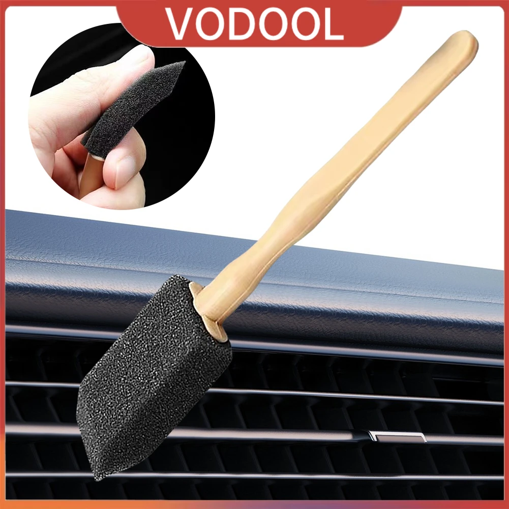 

Auto Interior Detailing Cleaning Brush Air Conditioner Outlet Grille Dust Removal Sponge Brush Duster Scrub Brushes Clean Tools