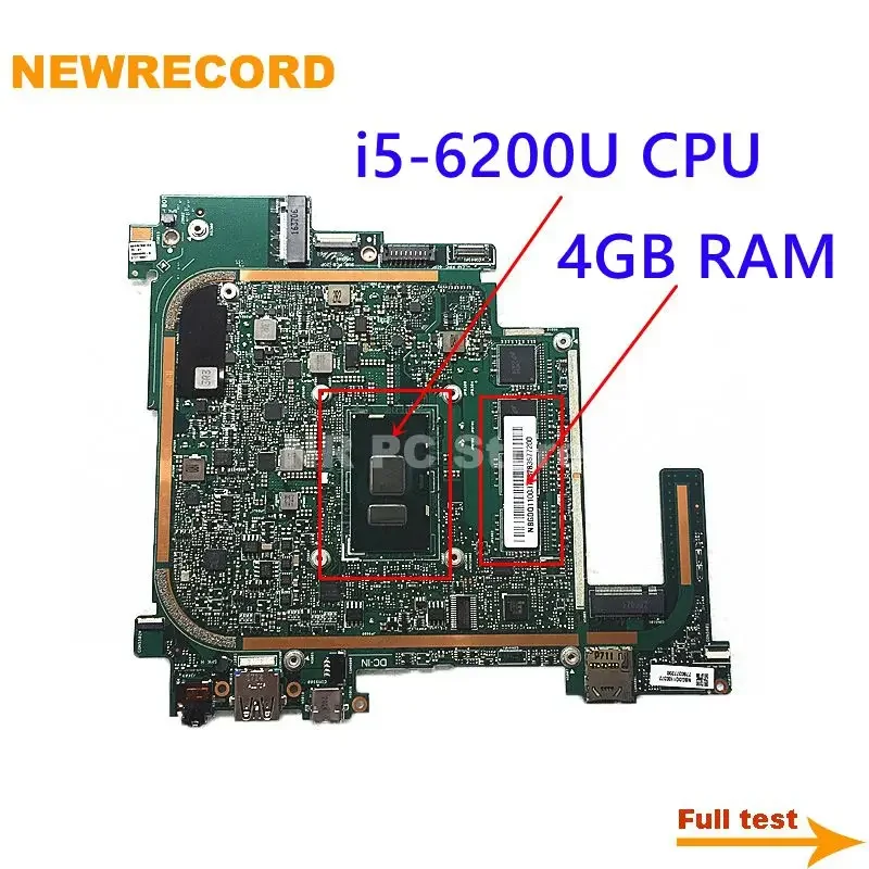 For Acer Switch Alpha 12 SA5-271 271P Laptop Motherboard NBGDQ11003 P2JCC_MB I5-6200U CPU 4G RAM Main Board Full Test