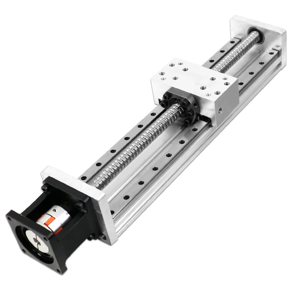 HLTNC Раздвижной стол Z Axis Stage HL2080 Двухнаправленная направляющая скользящая сцена дальность хода 100–1200 мм модульный робот Комплект для ЧПУ