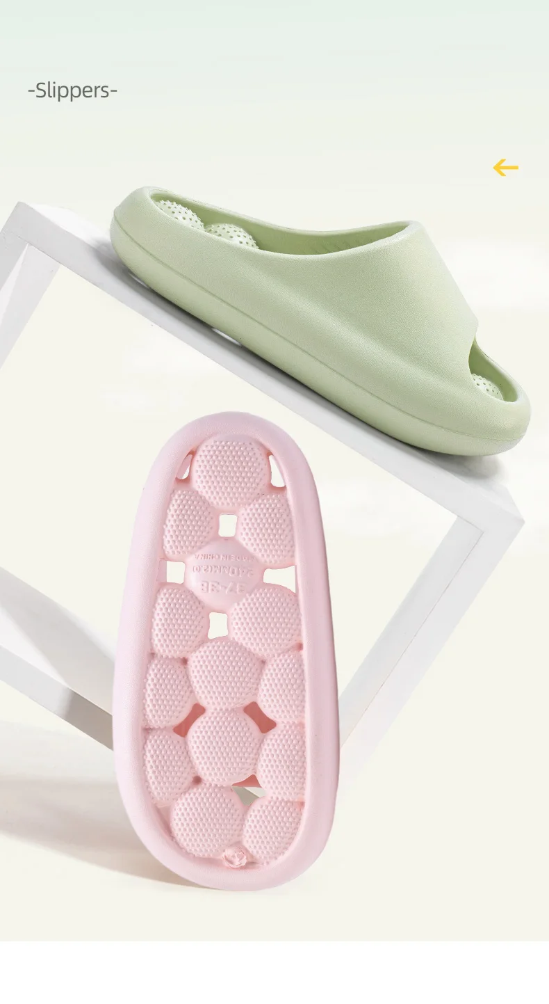TZLDN Ergonomische EVA-Badehausschuhe für Unisex, wasserlaufsichere Massage-Hausschuhe, bequeme, atmungsaktive Freizeit-Hausschuhe – Detail 5
