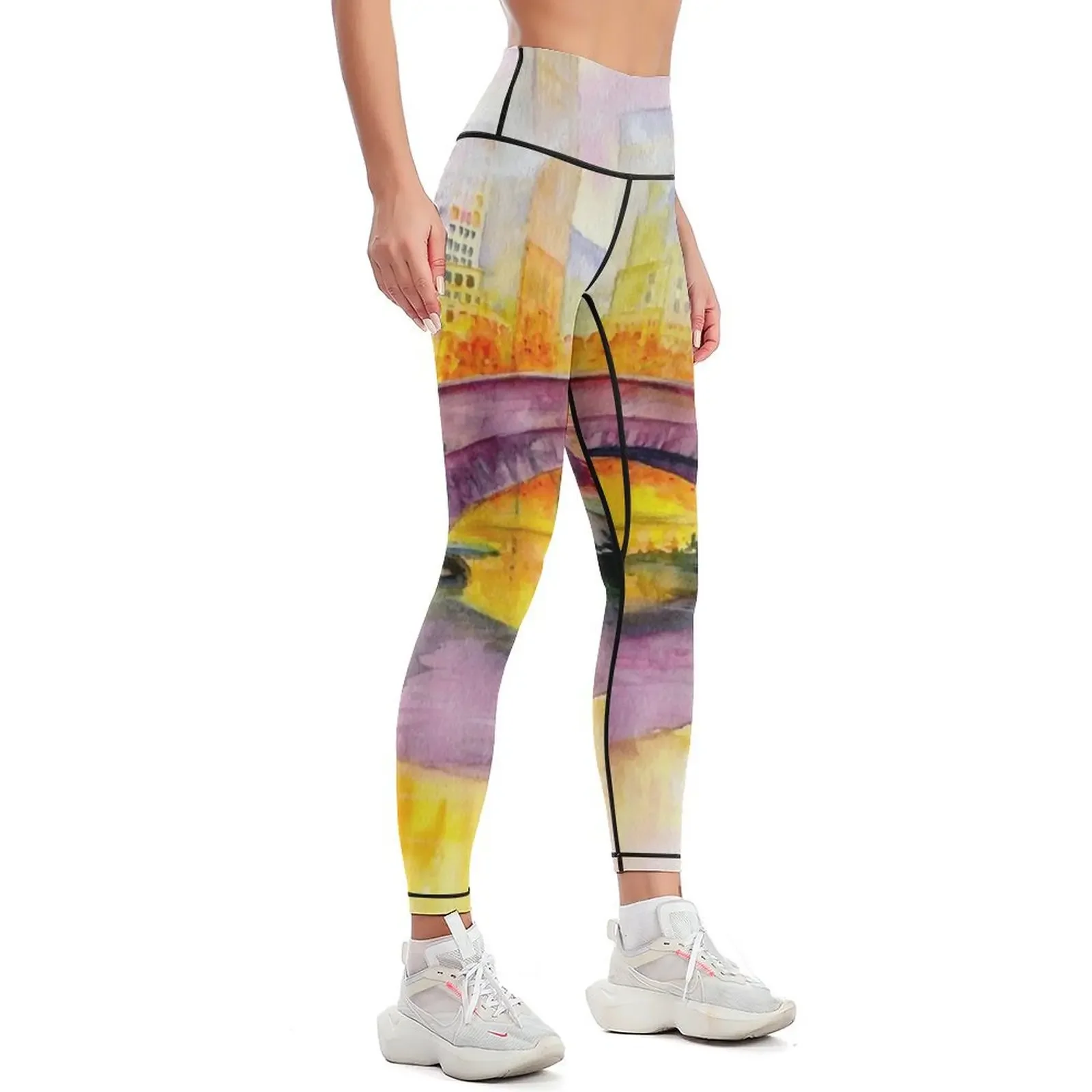 الخريف في Gapstow Bridge Central Park Leggings ملابس اللياقة البدنية للركض من أجل طماق الصالة الرياضية النسائية