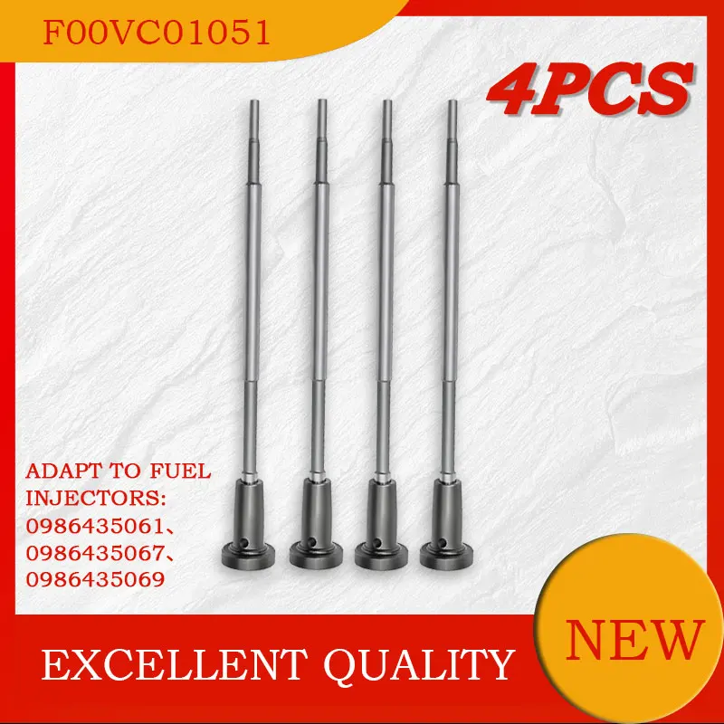 F00VC01051 4Pcs * Valve Assemblies in Diesel Engine Applitable For 0986435055 0445110189 0445110182 Automobile Injector YF1828